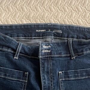 Old Navy Women's High Rise Dark Blue Jeans